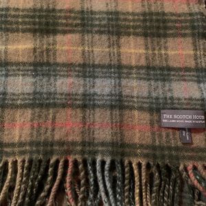 Tartan wool scarf